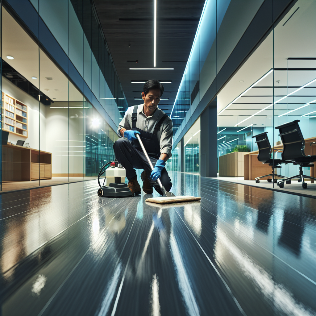 Entreprise décapage sol vinyle bureaux 🧼