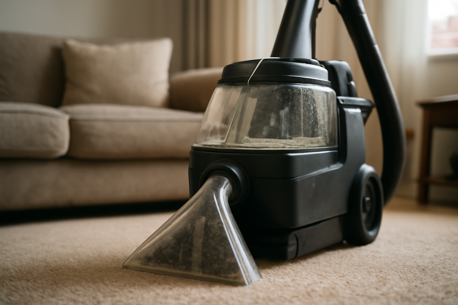 Appareil compact de nettoyage tapis et moquette, puissance aspirante élevée pour taches tenaces et séchage rapide