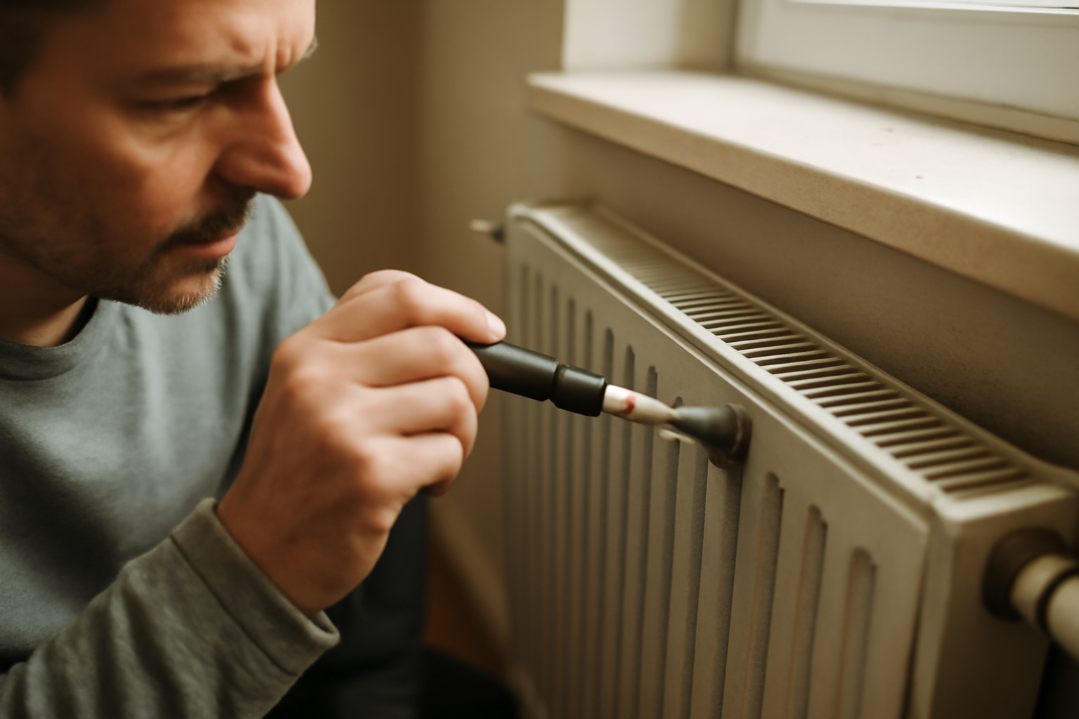 Avant-après nettoyage de radiateur et détartrage pour entretien du chauffage central et réduction des pannes
