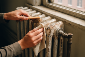 Nettoyer un radiateur en fonte — guide étape par étape pour éliminer poussière, rouille et calcaire