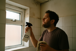 Produit anti-moisissure pour salle de bain — spray efficace longue durée contre taches et humidité