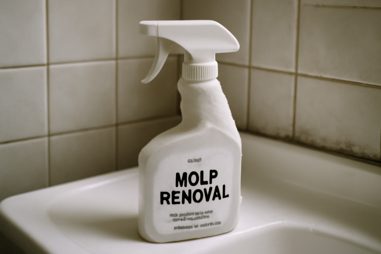 Application du spray anti-moisissure sur joints et parois de douche pour un nettoyage efficace et durable