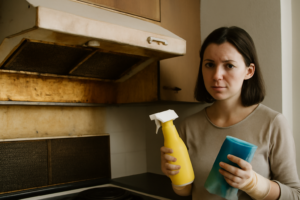 Dégraisser une hotte de cuisine : méthode efficace pour nettoyer filtres, moteur et façade contre la graisse tenace