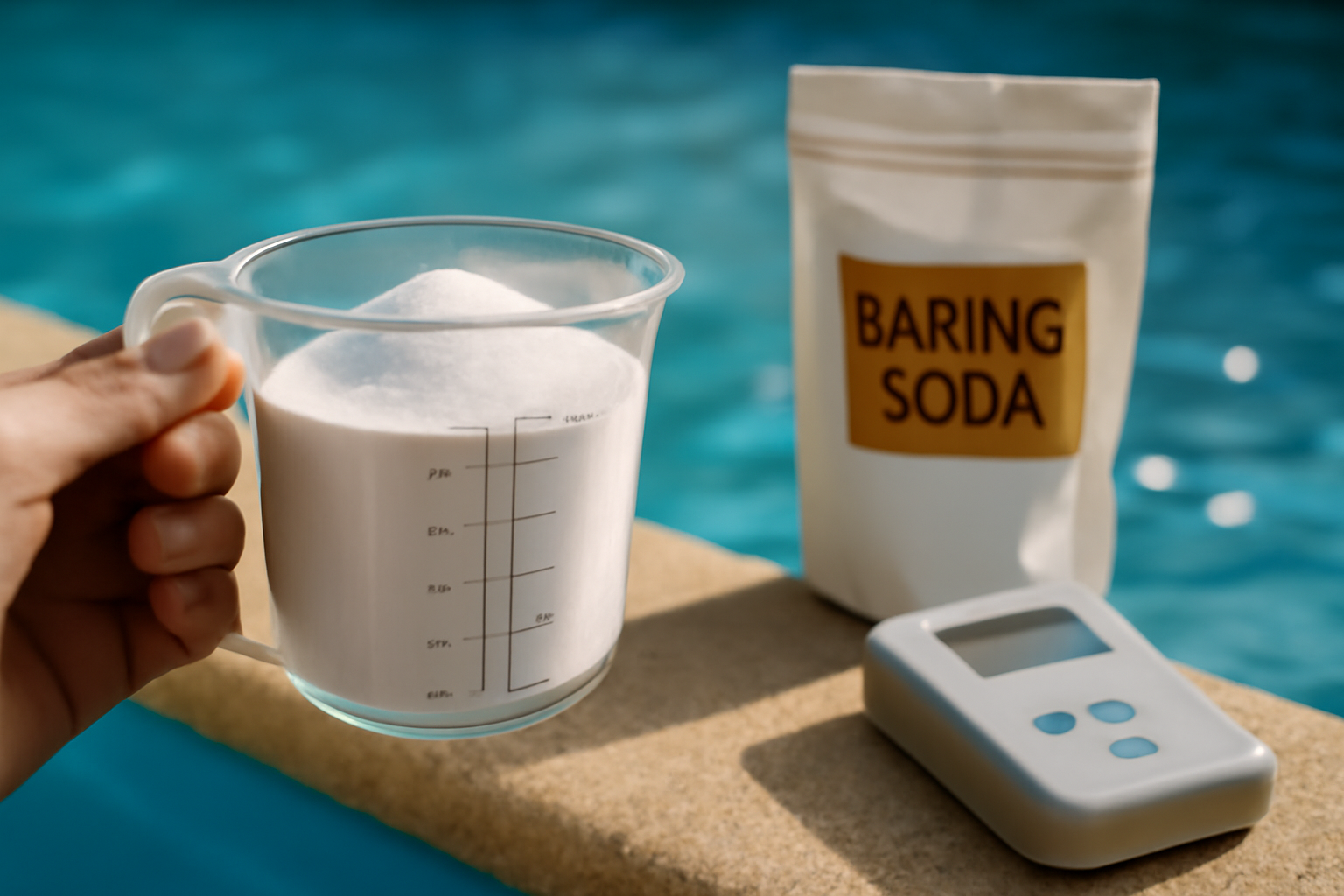 Mode d'emploi : calculer le dosage de bicarbonate de soude selon le volume d'eau pour ajuster l'alcalinité de la piscine